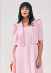 Kate Cooper Puff Shoulder Short Jacket, Light Pink