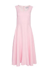 Kate Cooper Basque Bodice Midi Dress, Light Pink
