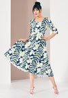 Kate Cooper Floral & Animal Print Midi Dress, Navy Multi