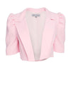 Kate Cooper Puff Shoulder Short Jacket, Light Pink