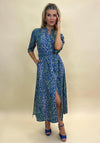 Kate & Pippa Capri Animal Print Midi Dress, Green Multi