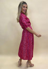 Kate & Pippa Capri Animal Print Midi Dress, Pink Multi