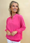 Kate & Pippa Bella Band Hem Top, Pink