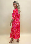 Kate & Pippa Streasa Print Maxi Dress, Red & Pink