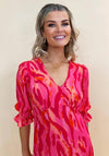 Kate & Pippa Streasa Print Maxi Dress, Red & Pink