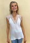 Kate & Pippa Lauren Lace Cami Top, White