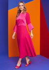 Kate Cooper Flare Sleeve Maxi Dress, Pink