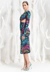 Kevan Jon Donna Floral Twist Dress, Multi