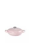 Le Creuset Stoneware Shallow Casserole Dish, Shell Pink