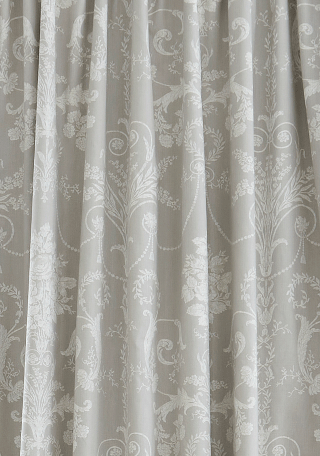 Laura Ashley Josette Fully Lined Blackout Pencil Pleat Curtains, Steel