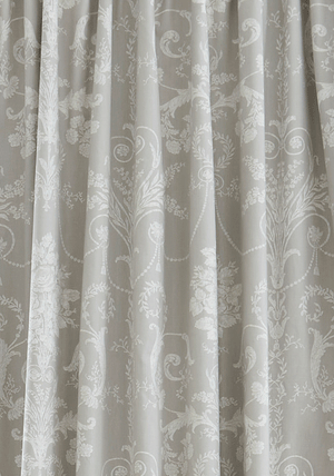 Laura Ashley Josette Fully Lined Blackout Pencil Pleat Curtains, Steel