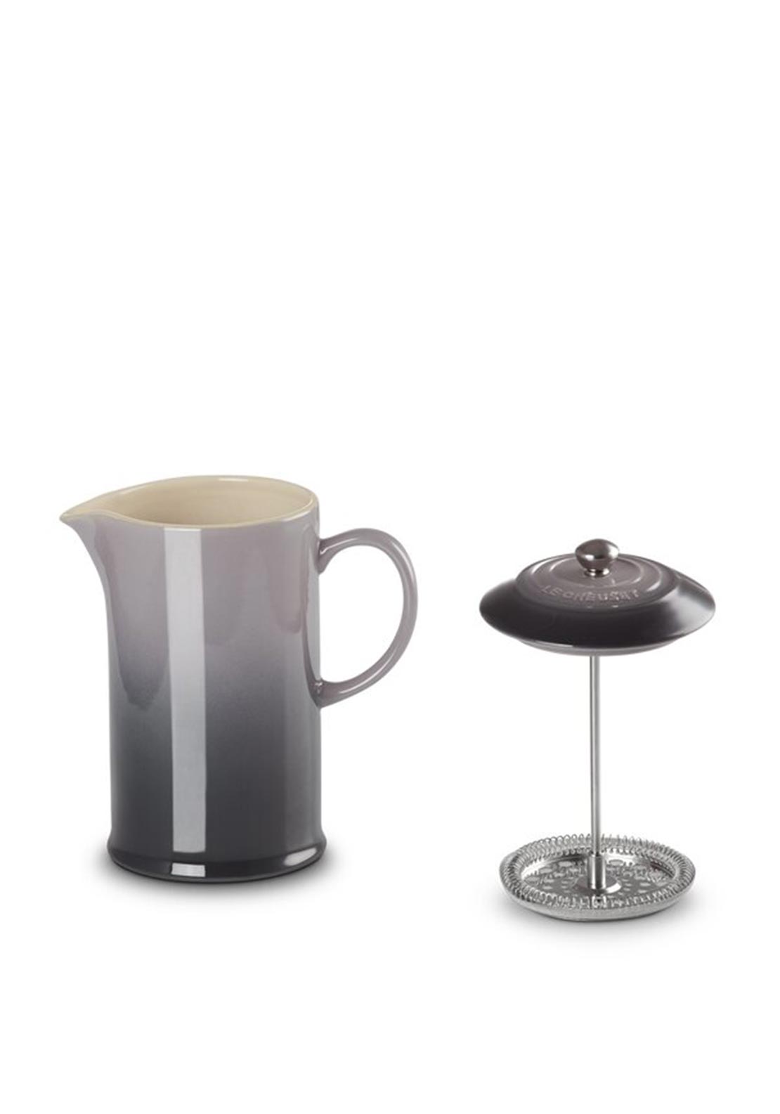 Le Creuset Stoneware French Press Cafetiere, Flint