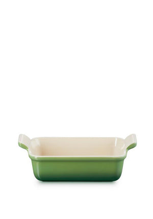 Le Creuset Stoneware Heritage 19cm Rectangular Dish, Bamboo Green