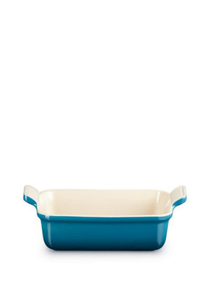 Le Creuset Stoneware Heritage 19cm Rectangular Dish, Deep Teal
