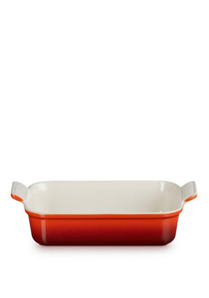 Le Creuset Stoneware Heritage 26cm Rectangular Dish, Cerise Red