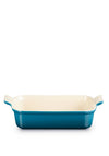 Le Creuset Stoneware Heritage 26cm Rectangular Dish, Deep Teal