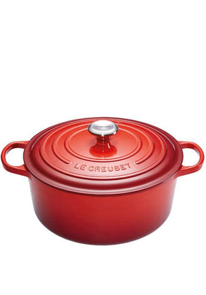 Le Creuset Signature Round 28cm Casserole Dish, Cerise