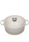 Le Creuset Signature Round 28cm Casserole Dish, Meringue
