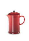 Le Creuset Stoneware French Press Cafetiere, Cerise