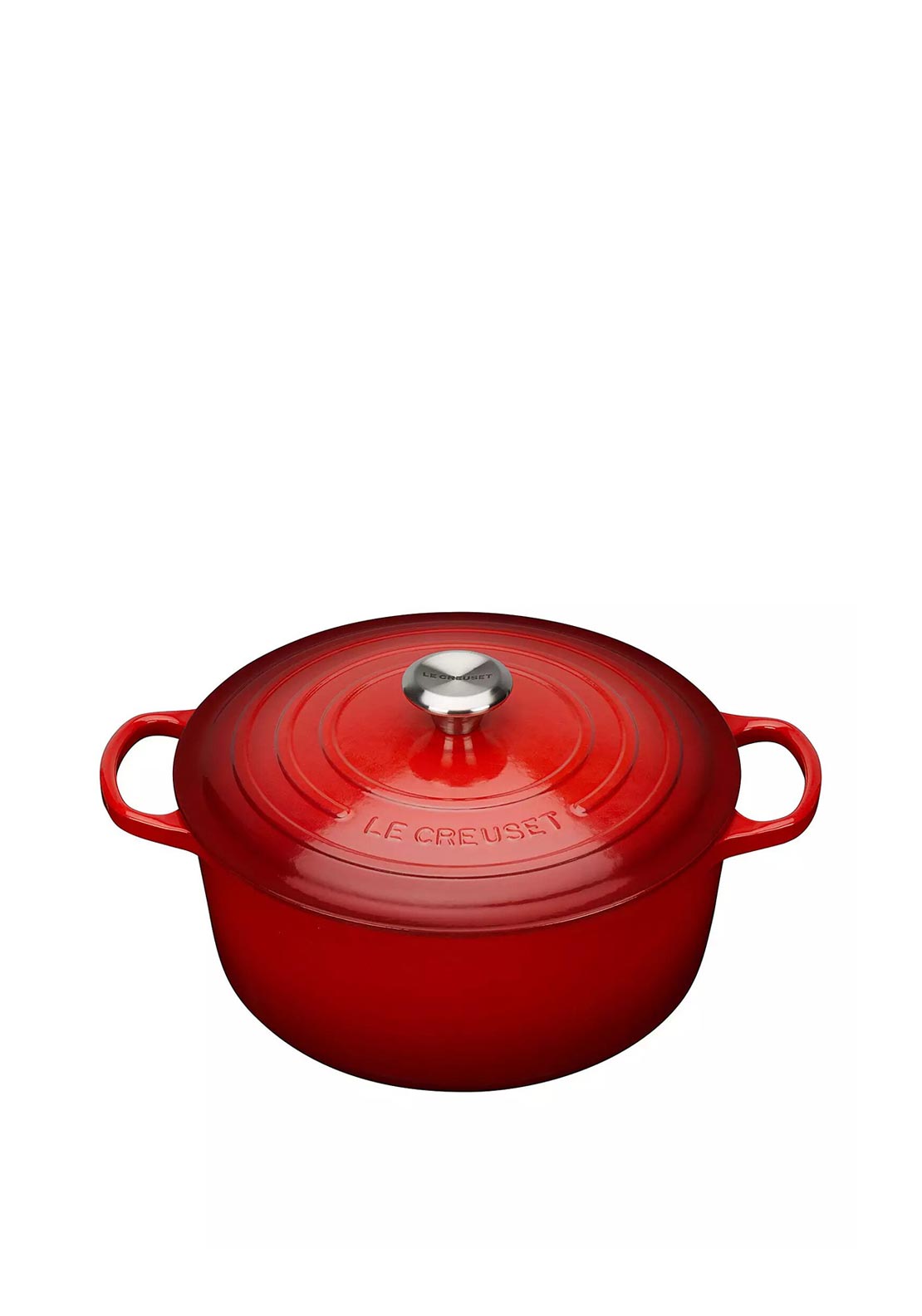 Le Creuset Signature Collection Round 4.2L Casserole Dish, Cerise Red