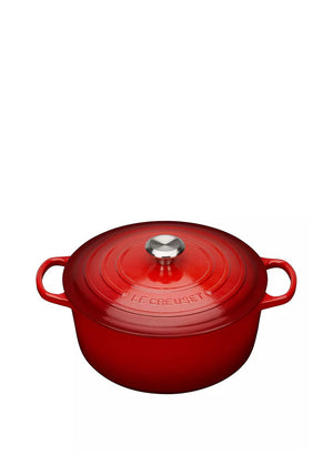 Le Creuset Signature Collection Round 4.2L Casserole Dish, Cerise Red