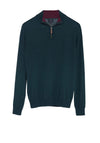Magee 1866 Lunnaigh Half Zip Sweater, Forest Green
