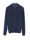 Magee 1866 Lunnaigh Half Zip Sweater, Navy