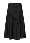 Masai Sif Asymmetric Detail Midi Skirt, Black