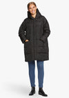 Masai Thilde Oversize Quilted Coat, Black