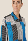 Masai Nykolia Patch Print Shirt Dress, Nebulas Blue