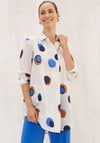 Masai Gaby Circle Print Tunic Shirt, Cream Multi