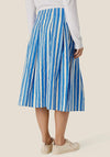 Masai Sabin Striped Midi Skirt, Nebulas Blue