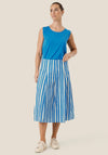 Masai Sabin Striped Midi Skirt, Nebulas Blue