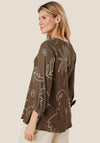 Masai Katasi Leaf Print Top, Crocodile