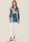 Masai Gunni Patch Print Tunic Top, Nebulas Blue