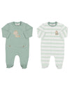 Mayoral Baby Boy Set of Two Sleepsuits, Aqua