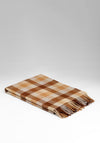 McNutt of Donegal Caramello Check Throw, Brown