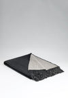 McNutt of Donegal Linen & Lambswool Throw, Charcoal