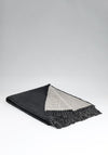McNutt of Donegal Linen & Lambswool Throw, Charcoal
