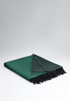 McNutt of Donegal Lambswool Reversible Throw, Emerald