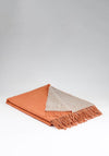 McNutt of Donegal Linen & Lambswool Throw, Orange