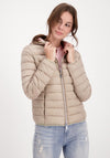 Monari Short Quilted Jacket, Taupe