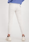 Monari Rhinestone Patch Slim Leg Jeans, Stone