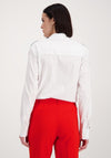 Monari Contrast Stripe Sleeve Shirt, White