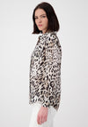 Monari Leopard Print Blouse, Beige