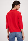 Monari Cowl Neck Sweatshirt, Red