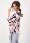 Monari Tiger Print T-Shirt, Blossom Pink Multi