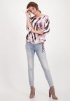 Monari Tiger Print T-Shirt, Blossom Pink Multi