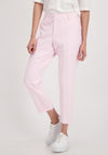 Monari Pressed Pleat Cropped Trousers, Baby Pink