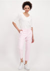 Monari Pressed Pleat Cropped Trousers, Baby Pink